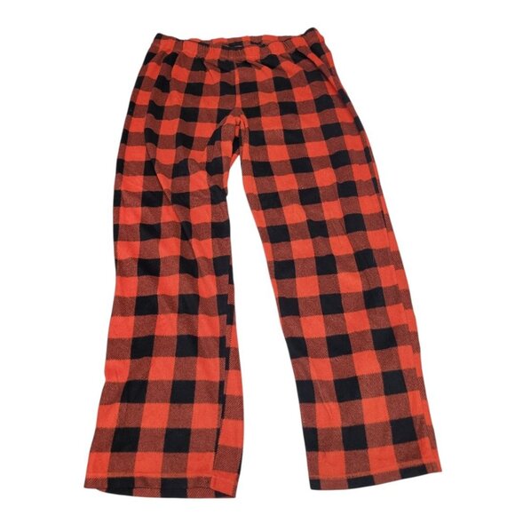 Sleep Chic Buffalo Plaid Pants Red Black Pajama Loungewear Womens Large Soft - Picture 1 of 7